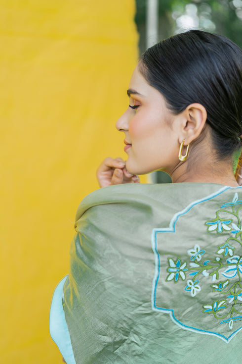 Hasrat Hand-Embroidered Scarf